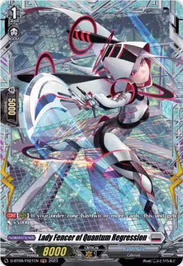 Lady Fencer of Quantum Regression (FR) (D-BT09/FR21EN), D-BT09: Dragontree Invasion — Vanguard card price