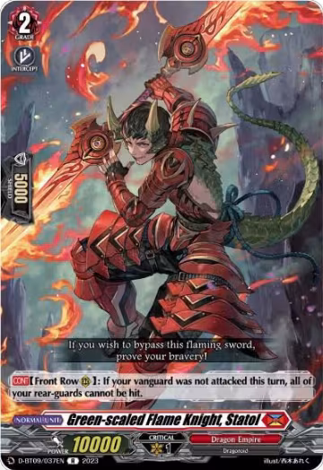 Green-scaled Flame Knight, Statol (D-BT09/037EN), D-BT09: Dragontree Invasion — Vanguard card price