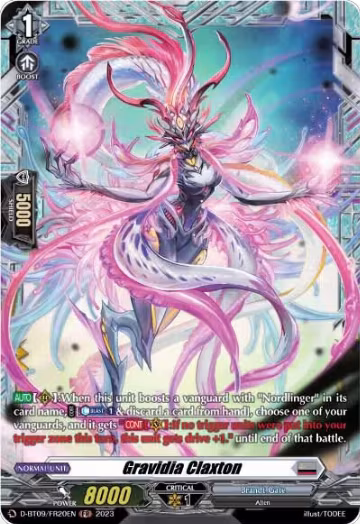 Gravidia Claxton (FR) (D-BT09/FR20EN), D-BT09: Dragontree Invasion — Vanguard card price
