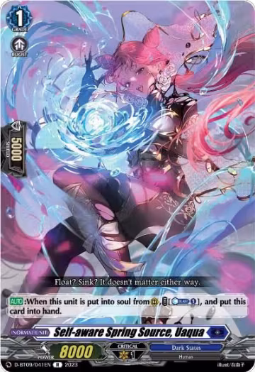 Self-aware Spring Source, Uaqua (D-BT09/041EN), D-BT09: Dragontree Invasion — Vanguard card price