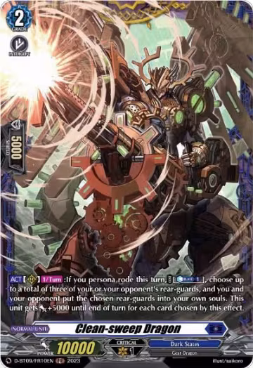 Clean-sweep Dragon (FR) (D-BT09/FR10EN), D-BT09: Dragontree Invasion — Vanguard card price