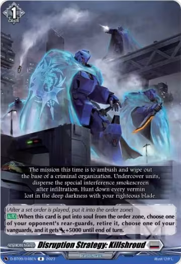 Disruption Strategy: Killshroud (D-BT09/048EN), D-BT09: Dragontree Invasion — Vanguard card price