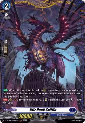 Kitz Peak Griffin (FR) (D-BT09/FR09EN), D-BT09: Dragontree Invasion — Vanguard card price