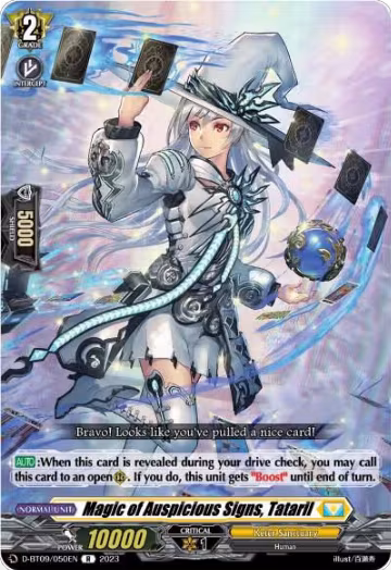 Magic of Auspicious Signs, Tataril (D-BT09/050EN), D-BT09: Dragontree Invasion — Vanguard card price