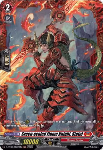 Green-scaled Flame Knight, Statol (FR) (D-BT09/FR05EN), D-BT09: Dragontree Invasion — Vanguard card price