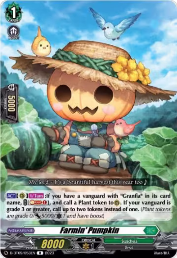 Farmin' Pumpkin (D-BT09/053EN), D-BT09: Dragontree Invasion — Vanguard card price