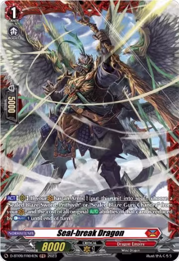 Seal-break Dragon (FR) (D-BT09/FR04EN), D-BT09: Dragontree Invasion — Vanguard card price