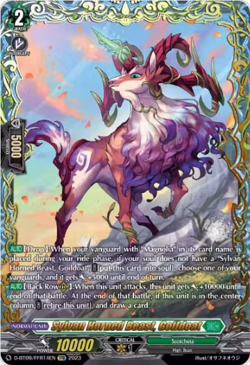 Sylvan Horned Beast, Goildoat (FFR) (D-BT09/FFR14EN), D-BT09: Dragontree Invasion — Vanguard card price