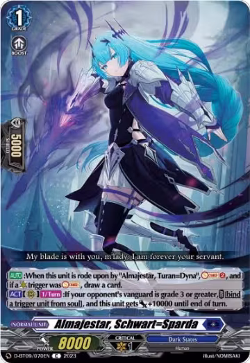 Almajestar, Schwart=Sparda (D-BT09/070EN), D-BT09: Dragontree Invasion — Vanguard card price