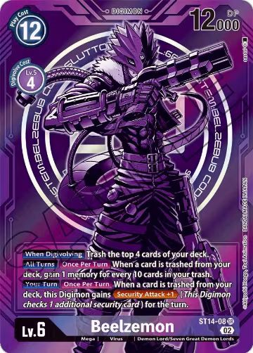 Beelzemon - ST14-08 (Alternate Art) (ST14-08 SR) — card price
