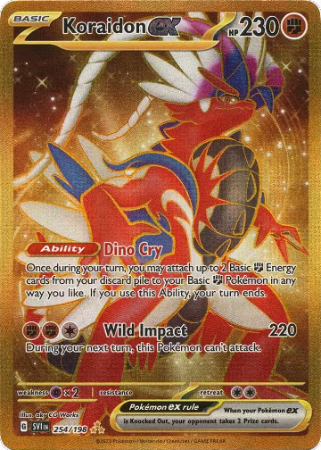 Koraidon ex - 254/198 (254/198), Scarlet & Violet Base Set — Pokémon card price