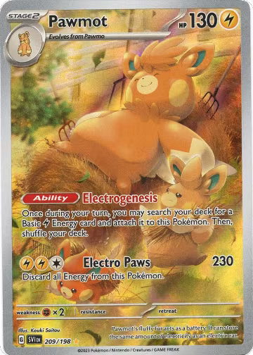 Pawmot - 209/198 (209/198), Scarlet & Violet Base Set — Pokémon card price