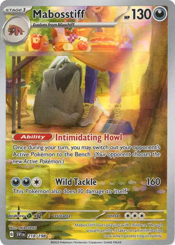 Mabosstiff - 218/198 (218/198), Scarlet & Violet Base Set — Pokémon card price