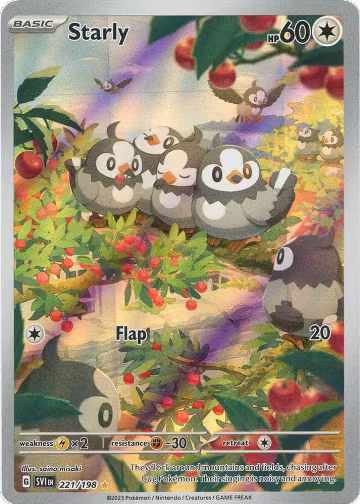 Starly - 221/198 (221/198), Scarlet & Violet Base Set — Pokémon card price