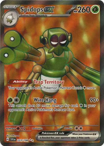 Spidops ex - 223/198 (223/198), Scarlet & Violet Base Set — Pokémon card price
