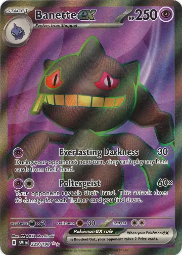 Banette ex - 229/198 (229/198), Scarlet & Violet Base Set — Pokémon card price