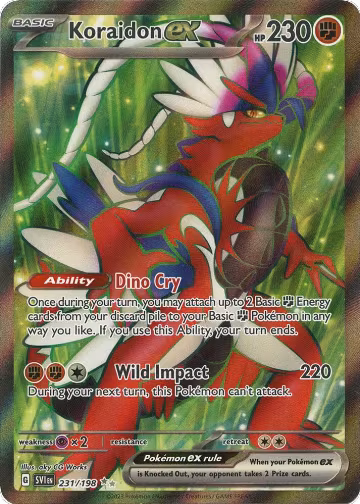 Koraidon ex - 231/198 (231/198), Scarlet & Violet Base Set — Pokémon card price
