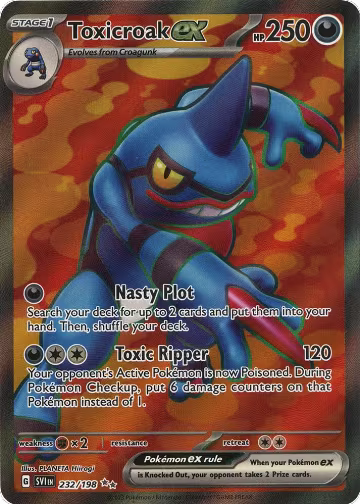 Toxicroak ex - 232/198 (232/198), Scarlet & Violet Base Set — Pokémon card price