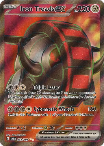 Iron Treads ex - 233/198 (233/198), Scarlet & Violet Base Set — Pokémon card price
