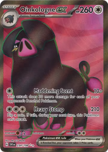 Oinkologne ex - 234/198 (234/198), Scarlet & Violet Base Set — Pokémon card price