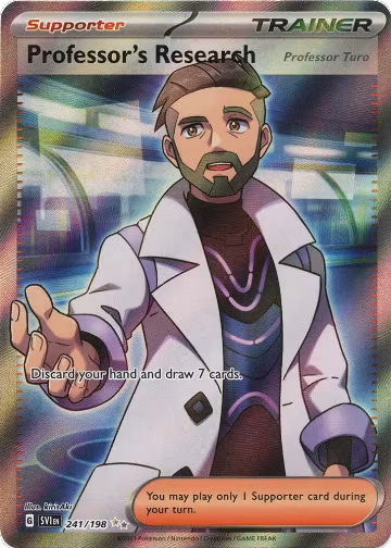Professor's Research [Professor Turo] - 241/198 (241/198), Scarlet & Violet Base Set — Pokémon card price