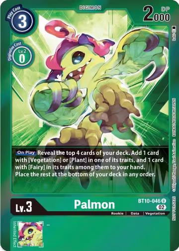 Palmon (Event Pack 4) (BT10-046 U), Xros Encounter — Digimon card price