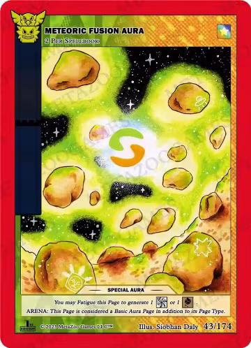 Meteoric Fusion Aura (43/174), Native: First Edition — MetaZoo card price