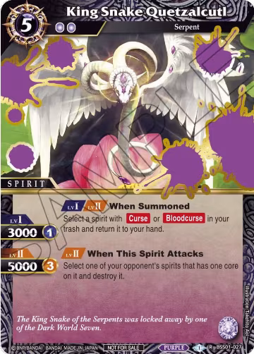 King Snake Quetzalcutl (Launch Event Finalist Set) (BSS01-027), Launch & Event Promos — Battle Spirits card price