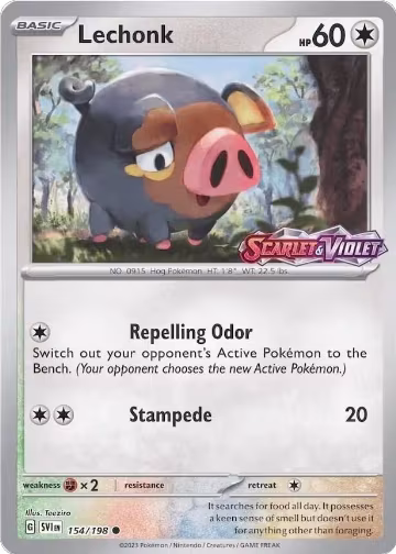 Lechonk - 154/198 (Store Promo) (154/198), Miscellaneous Cards & Products — Pokémon card price