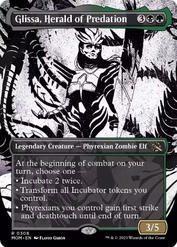 Glissa, Herald of Predation (Showcase) (308), March of the Machine — Magic card price