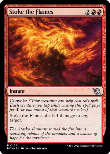 Stoke the Flames (166), March of the Machine — Magic card price