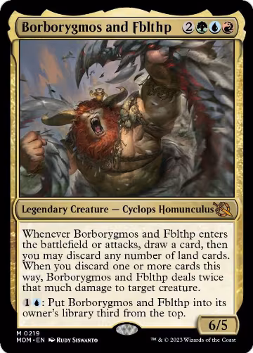 Borborygmos and Fblthp (219), March of the Machine — Magic card price