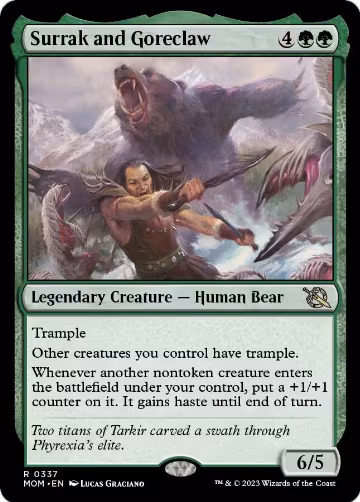 Surrak and Goreclaw (337), March of the Machine — Magic card price