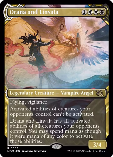 Drana and Linvala (Showcase) (305), March of the Machine — Magic card price