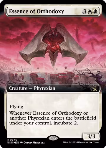 Essence of Orthodoxy (Extended Art) (376), March of the Machine — Magic card price