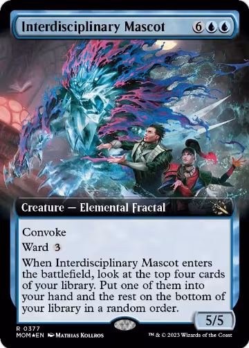 Interdisciplinary Mascot (Extended Art) (377), March of the Machine — Magic card price