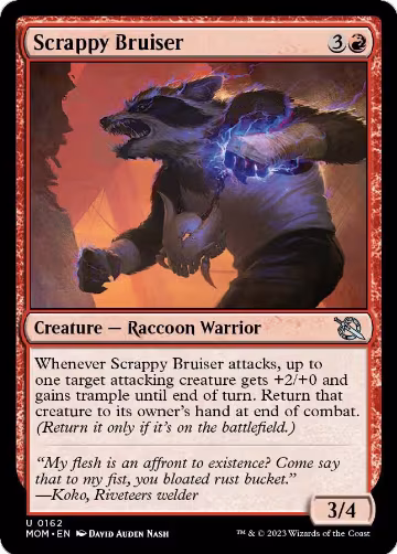 Scrappy Bruiser (162), March of the Machine — Magic card price