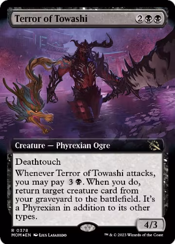 Terror of Towashi (Extended Art) (378), March of the Machine — Magic card price