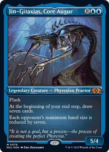 Jin-Gitaxias, Core Augur (Foil Etched) (76), March of the Machine: Multiverse Legends — Magic card price