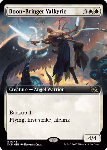 Boon-Bringer Valkyrie (Extended Art) (343), March of the Machine — Magic card price