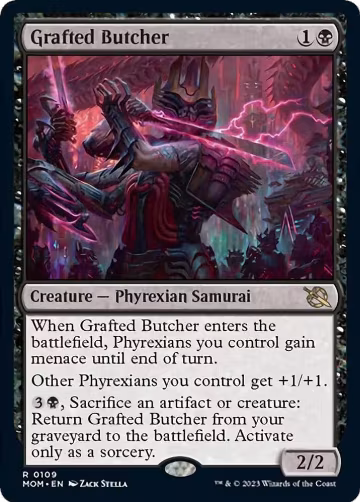 Grafted Butcher (109), March of the Machine — Magic card price