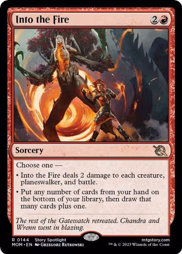 Into the Fire (144), March of the Machine — Magic card price