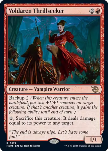 Voldaren Thrillseeker (171), March of the Machine — Magic card price