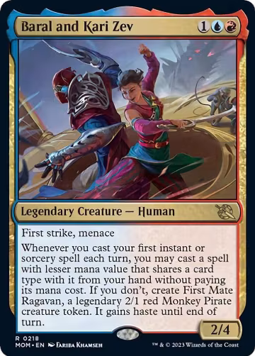 Baral and Kari Zev (218), March of the Machine — Magic card price