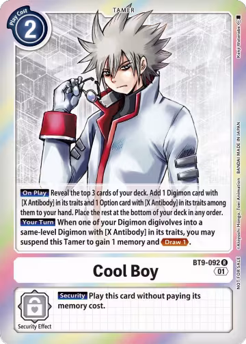 Cool Boy (Event Pack 4) (BT9-092 R), X Record — Digimon card price