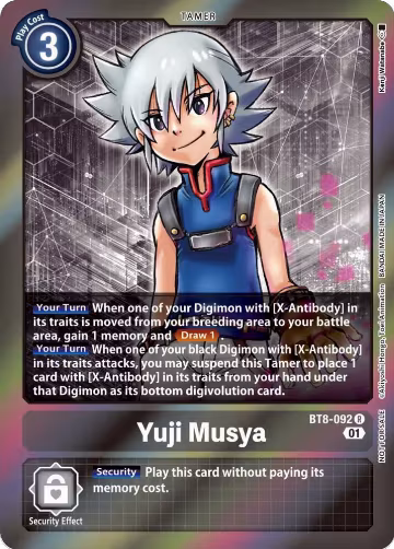 Yuji Musya (Event Pack 4) (BT8-092 R), New Awakening — Digimon card price
