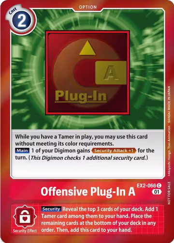 Offensive Plug-In A (Event Pack 4) (EX2-066 C) — card price