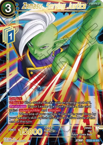 Zamasu, Serving Justice (Gold Stamped) (EX22-03), Expansion Deck Box Set 22: Ultimate Deck 2023 — DB Super card price