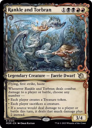 Rankle and Torbran (Showcase) (315), March of the Machine — Magic card price