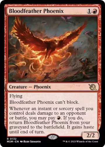 Bloodfeather Phoenix (132), March of the Machine — Magic card price